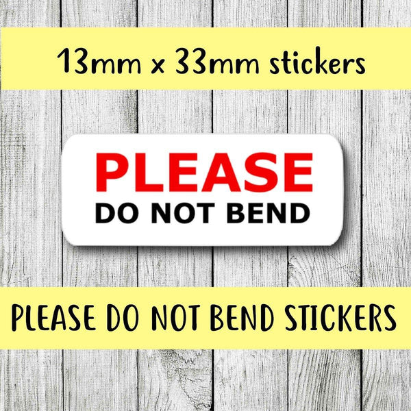 Please Do Not Bend Stickers Packaging Stickers Envelope Order Seals Small Business Stickers Shipping Supplies Stickers - anniscrafts