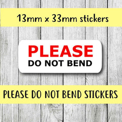 Please Do Not Bend Stickers Packaging Stickers Envelope Order Seals Small Business Stickers Shipping Supplies Stickers