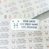Personalised Cute Animal Panda Return Address Stickers Return To Sender Stickers Kawaii Envelope Stickers Packaging Shipping Labels - anniscrafts