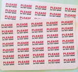 Please Do Not Bend Stickers Packaging Stickers Envelope Order Seals Small Business Stickers Shipping Supplies Stickers - anniscrafts
