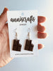 Milk Chocolate Bar Earrings Good Sweets Resin Earrings - anniscrafts