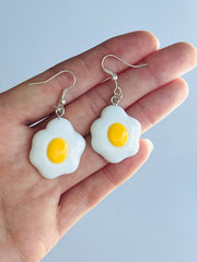 Egg Earrings Food Resin Earrings