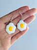 Egg Earrings Food Resin Earrings - anniscrafts