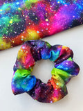 Colorful Galaxy Space Scrunchie Star Hair Tie Space Scrunchie Hair Tie Kids Adults Gift Stretchy Hair School Scrunchie